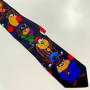 Looney Tunes Mania New- Unused Taz Manian Devil Silk Tie